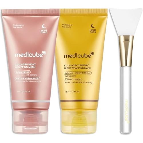 medicube Viral Overnight Wrapping Mask Duo - Collagen and Kojic Acid Mask