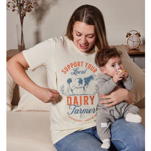 Support Your Local Farmer Breastfeeding T-shirt