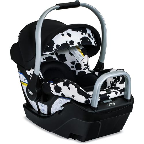 Britax Willow SC Infant Car Seat, Rear-Facing Car Seat with Alpine Base, ClickTight Technology, RightSize System, Cowmooflage