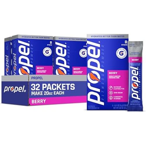 Propel Electrolyte Powder Drink Mix, Berry, (32 Servings)