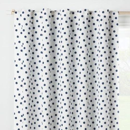 42"W x 84"L Dot Kids' Curtain Blackout Window Curtain Panel Navy - Pillowfort™