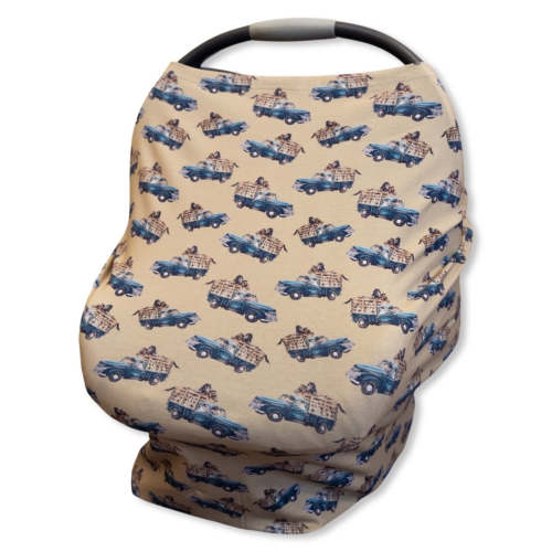 Little Blue Truck Car Seat Cover – Cowkid Clothing Company