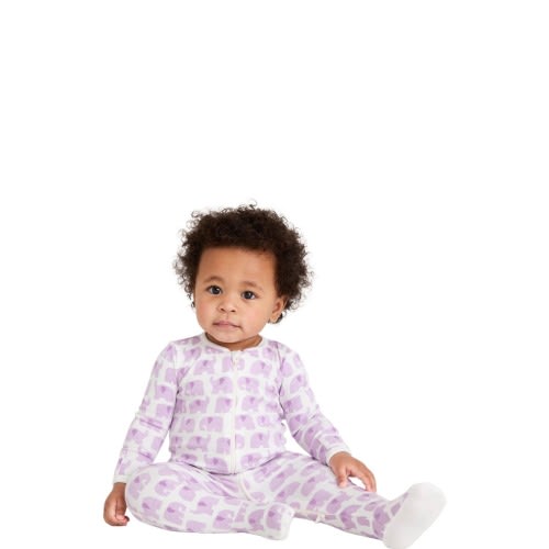 Baby Organic Animal Friends Zip Footie, Newborn