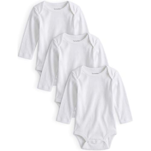 Yoofoss Baby Bodysuits 100% Organic Cotton Baby Onesie Long Sleeve Baby Boys Girls Clothes Soft Newborn Infant Romper, 3 Pack