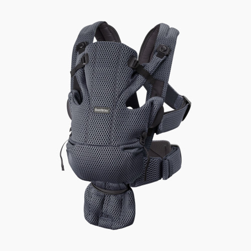 BabyBjörn Baby Carrier Free with Pocket Pouch Bundle - Anthracite/Black