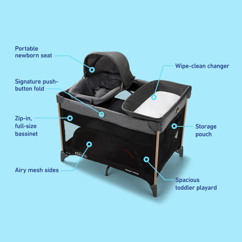 Graco Pack n' Play Close2Baby Seat Lux Playard - Milan