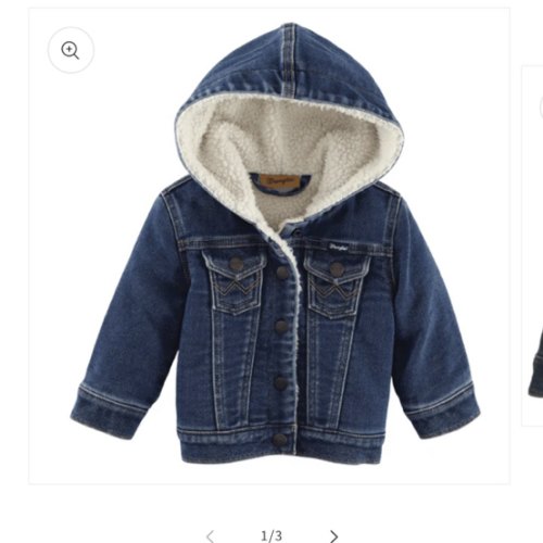 Wrangler Infant & Toddler Denim Sherpa Jacket 112335833 | Painted Cowgirl Western Store