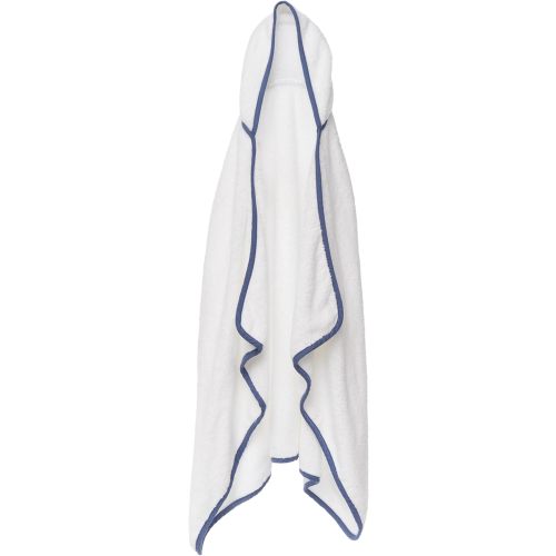 Lalo The Hooded Towel - 100% Organic Cotton, Soft on Sensitive Skin, Cozy & Absorbent, Machine Washable Baby Hooded Bath Towel - Blueberry