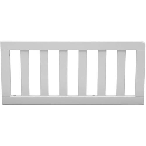 Toddler Bed Safety Guard Rail Compatible with Delta Children Convertible Cribs - Solid Wood Rail for Convertible Crib to Toddler Bed Conversion - Safety Guard Rail for Children (White - 100, #0080)