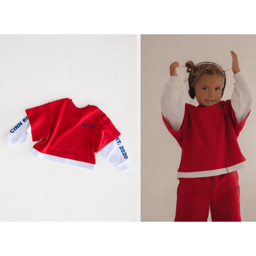 Cinnamon Baby Layered CB Tee - Red