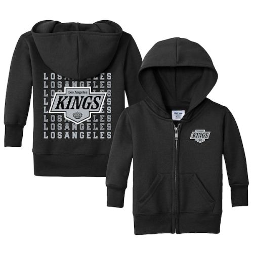 Infant Los Angeles Kings Chad & Jake Black Full-Zip Retro Sweatshirt