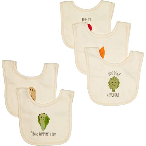 Touched by Nature Unisex Baby Organic Cotton Bibs