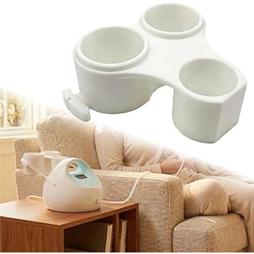 Bottle Holder for Spectra S1 & S2, Portable Detachable Compatible with Spectra S2 Accessories, Dual Organizer with Hose Management, Space-Saving & Easy Installation (White)