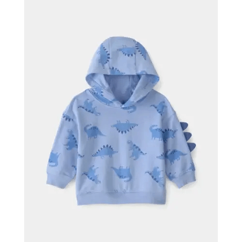 Baby Boy Dinosaur French Terry Hoodie - Blue | Carter's