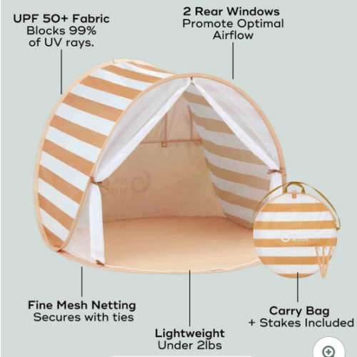 UPF 50+ Baby & Toddler Beach Tent – Anti-UV Sun Shade Shelter | Babymoov
