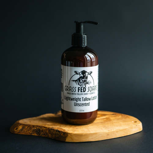 Lightweight Tallow Lotion—12oz – Grass Fed Soaps