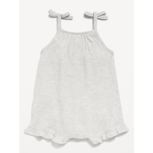 Sleeveless Tie-Strap One-Piece Romper for Baby