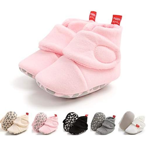 Ohwawadi Infant Baby Slippers Girls Boys Booties Warm Baby Socks Shoes Newborn Crib Shoes Baby Footwear Prewalkers
