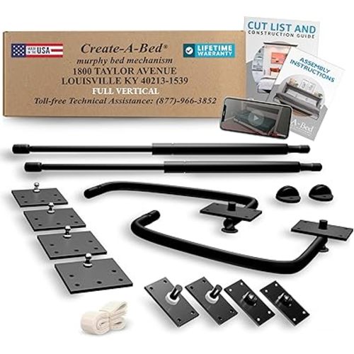 Create-A-Bed Full Size Deluxe Murphy Bed Kit, Vertical