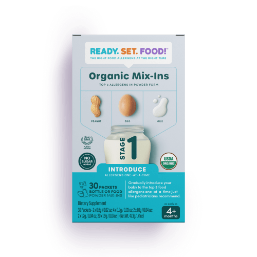 Ready, Set, Food! - Stage 1 + 2 Mix-Ins for Early Allergen Introduction