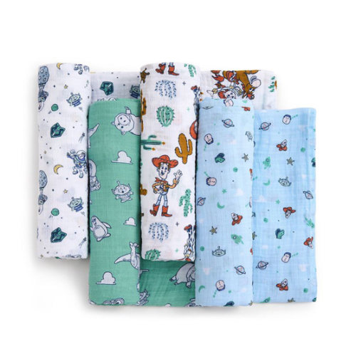 Disney's Toy Story 4-Pack Muslin Swaddles by aden + anais essentials
