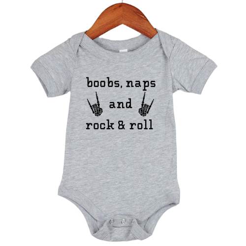 Rock N Roll Baby Bodysuit: Funny Heavy Metal Infant Outfit