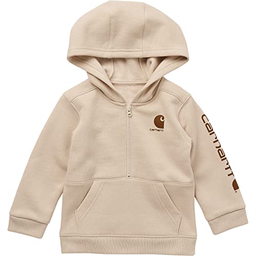 Carhartt Baby Boys Long-Sleeve Half-Zip Logo Sweatshirt