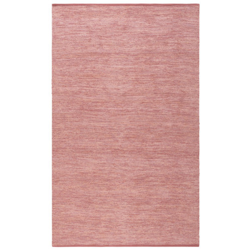 Ebern Designs Kremmling Handtufted Recycled Cotton & Viscose Rug in Rust | Wayfair