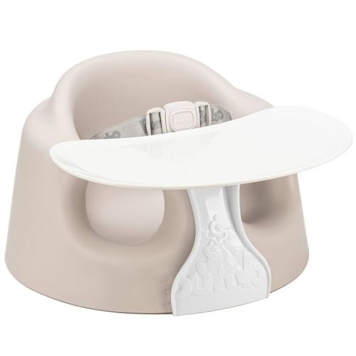 Bumbo Floor Seat PLUS+ with Tray Infant Positioning Seat - Taupe