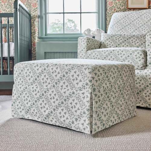 Namesake Sarah Flint x Namesake Crawford Gliding Ottoman in Eco-Performance Fabric | Water Repellent & Stain Resistant