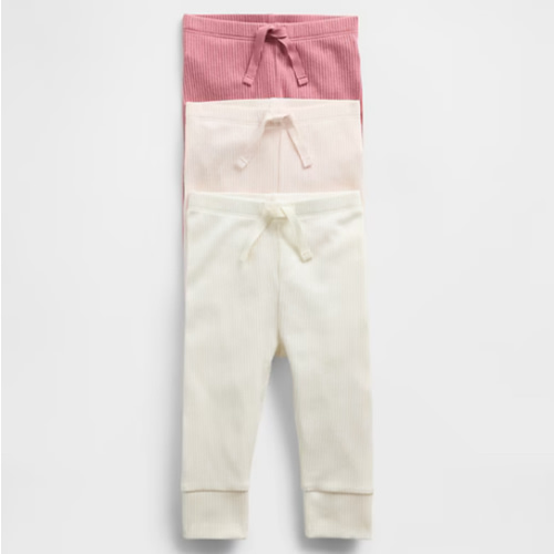 Baby First Favorites TinyRib Pants (3-Pack) | Gap