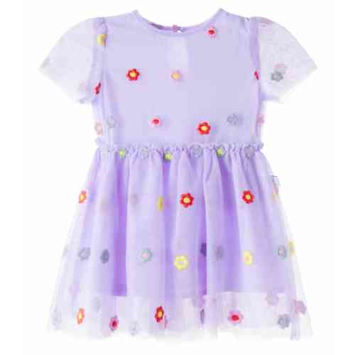 Baby embroidered floral tulle dress