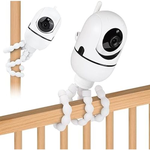 Adjustable Baby Monitor Mount, 7.8'' Tripod Baby Monitor Stand for HelloBaby HB65/HB40/HB6550/HB66/ HB6339/HB6550 Pro, ANMEATE SM935E, Flexible Baby Camera Stand for 1/4 Thread Connection Monitors