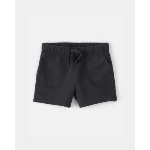 Baby Boy French Terry Shorts - Black | Carter's