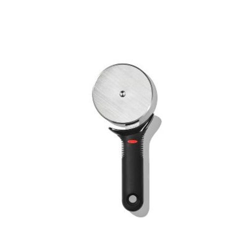 OXO Softworks Pizza Wheel: Stainless Steel Pizza Slicer & Roller, Dishwasher-Safe, Black Handle