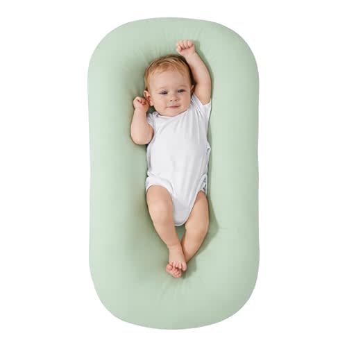 Infant Support Cushion, Green | Baby Support Cushion, Portable Tummy Time Mat, For Home and Travel, Supervised Use