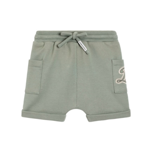 Dolce & Gabbana Kids Logo Patch Fleece Bermuda Shorts