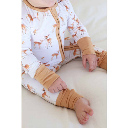 Friendly Fawns Convertible Zip Romper | Caden Lane