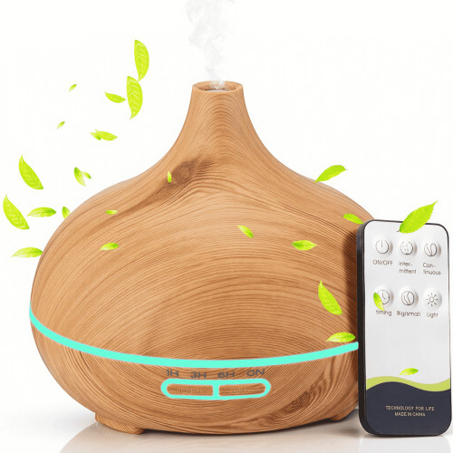 Essential Oil Diffuser,500ml Large Aroma Diffuser with Remote Control 4 Timer Settings 7 Colors LED Light,for Home Office Oyga Use