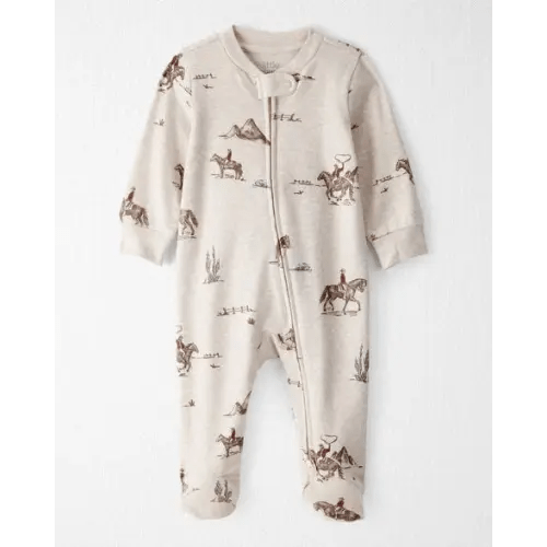 Baby Organic Cotton Sleep & Play Pajamas in Western Rodeo Print - Little Planet | Carter's