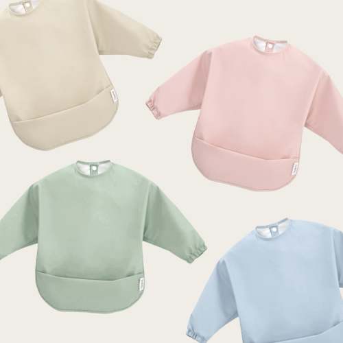 Sleeved Waterproof Baby Bibs