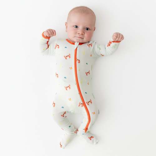 Crab Zippered Footie Size 6-9M