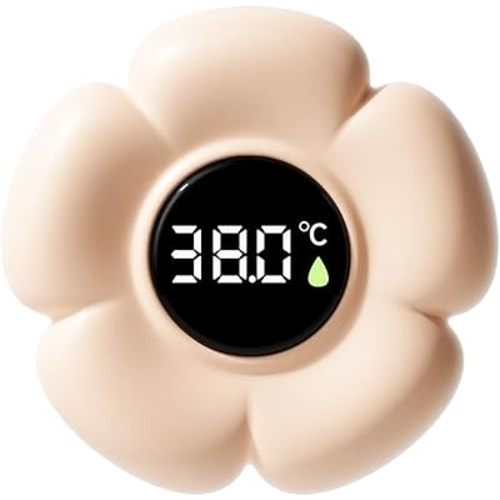 Bathtub Temperature Gauge, Floating Digital Water Sensor Feature, Flower Design Bath Thermometer, Waterproof Safety Device Details, Children Family Indoor Bathroom Shower Pool Swimming Temperature