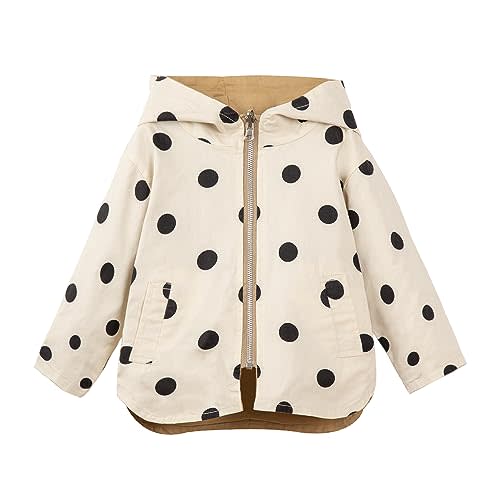 Mud Kingdom Cute Girls Hooded Jacket Reversible Full Zipper Outerwear