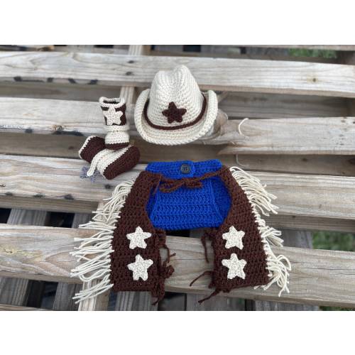 Baby Crochet Cowboy Outfit