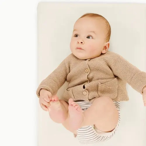 Gathre Baby Changing Pad, Made of Premium, Soft, Water-Resistant Vegan Leather, Portable Playmat for Babies, Use at Home Nursery or During Travel - Ivory