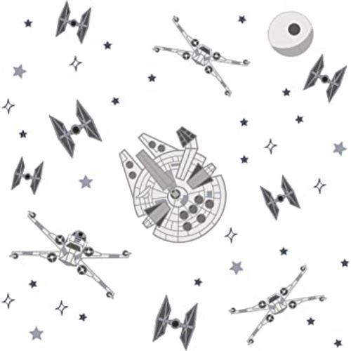 Lambs & Ivy Star Wars Squadron X-Wing/Tie Fighter/Millennium Falcon Wall Decals
