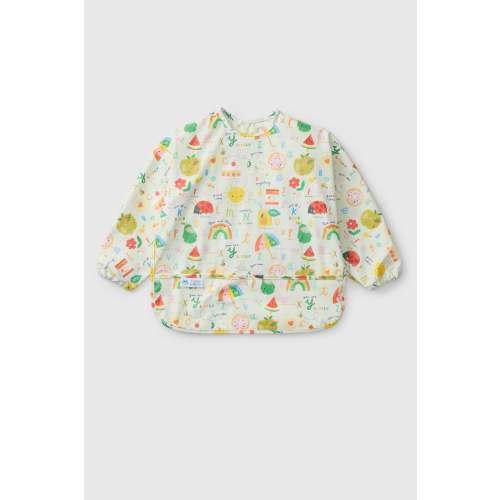 Long Sleeve Bib - Alphabet Smiles