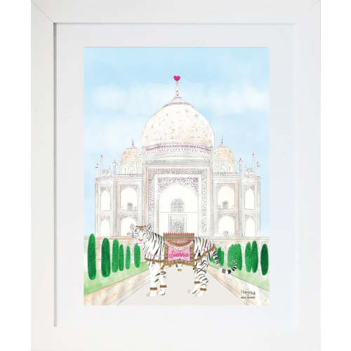 The tiger of the Taj Mahal for Girls