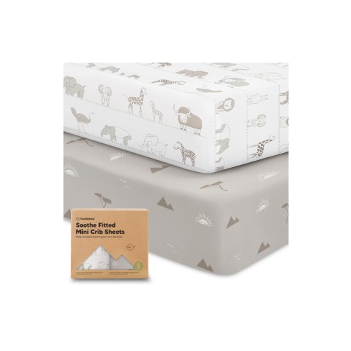 Soothe Fitted Mini Crib Sheet